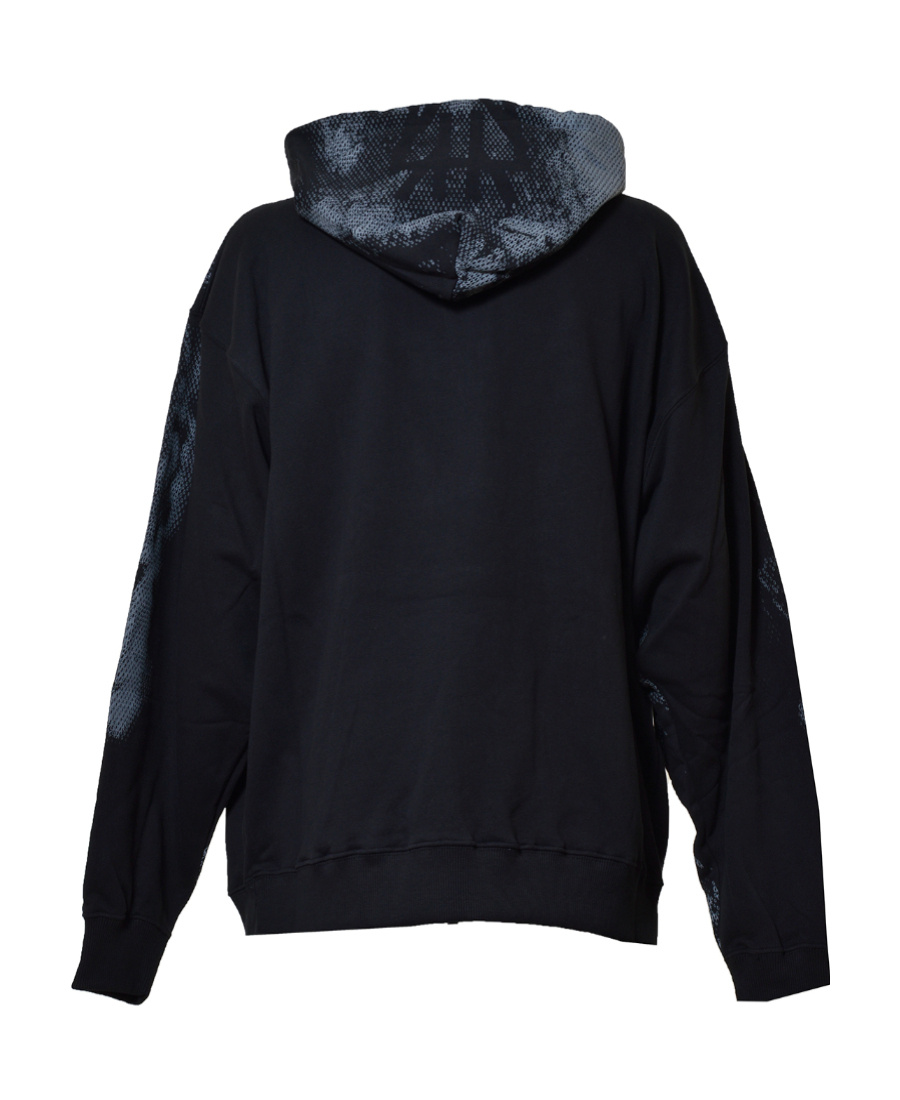 44 Label Group Skull-print Cotton Hoodie In Black