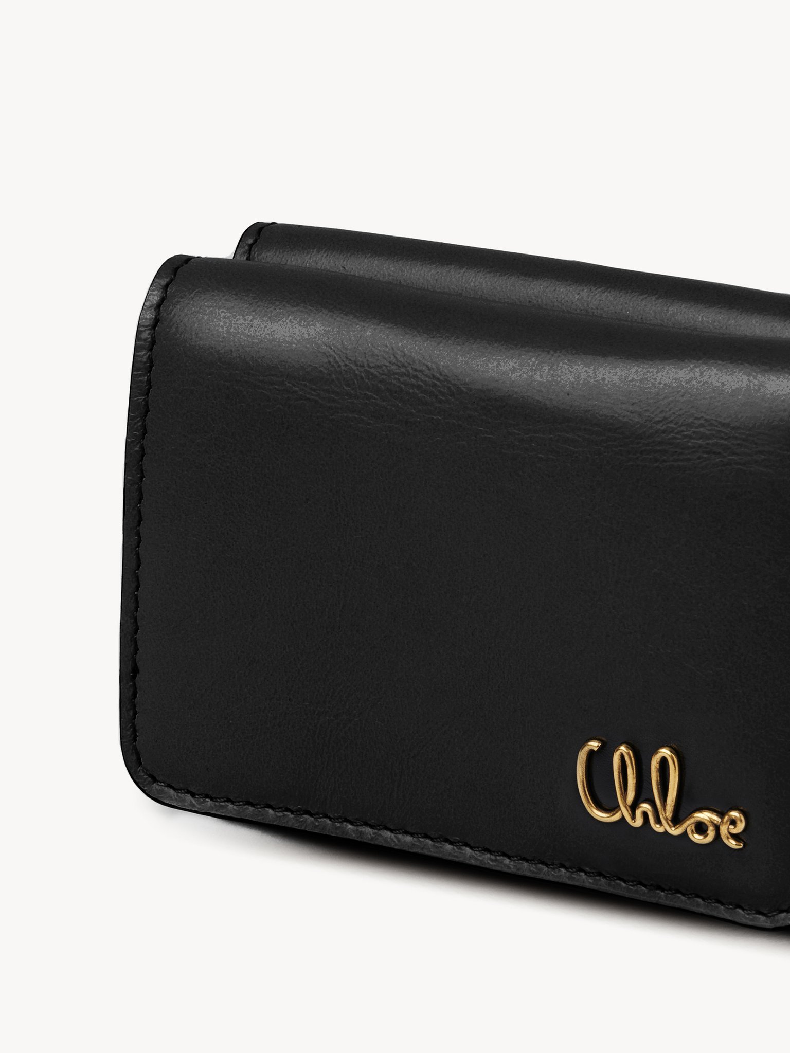 Chloé Three-fold Wallet In Black