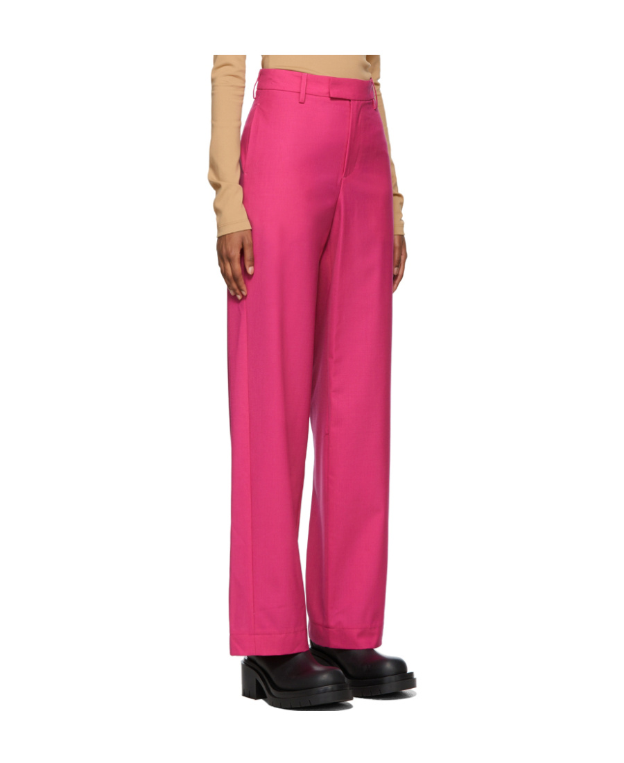 Shop Ambush High-waisted Tailored Trousers In Pink