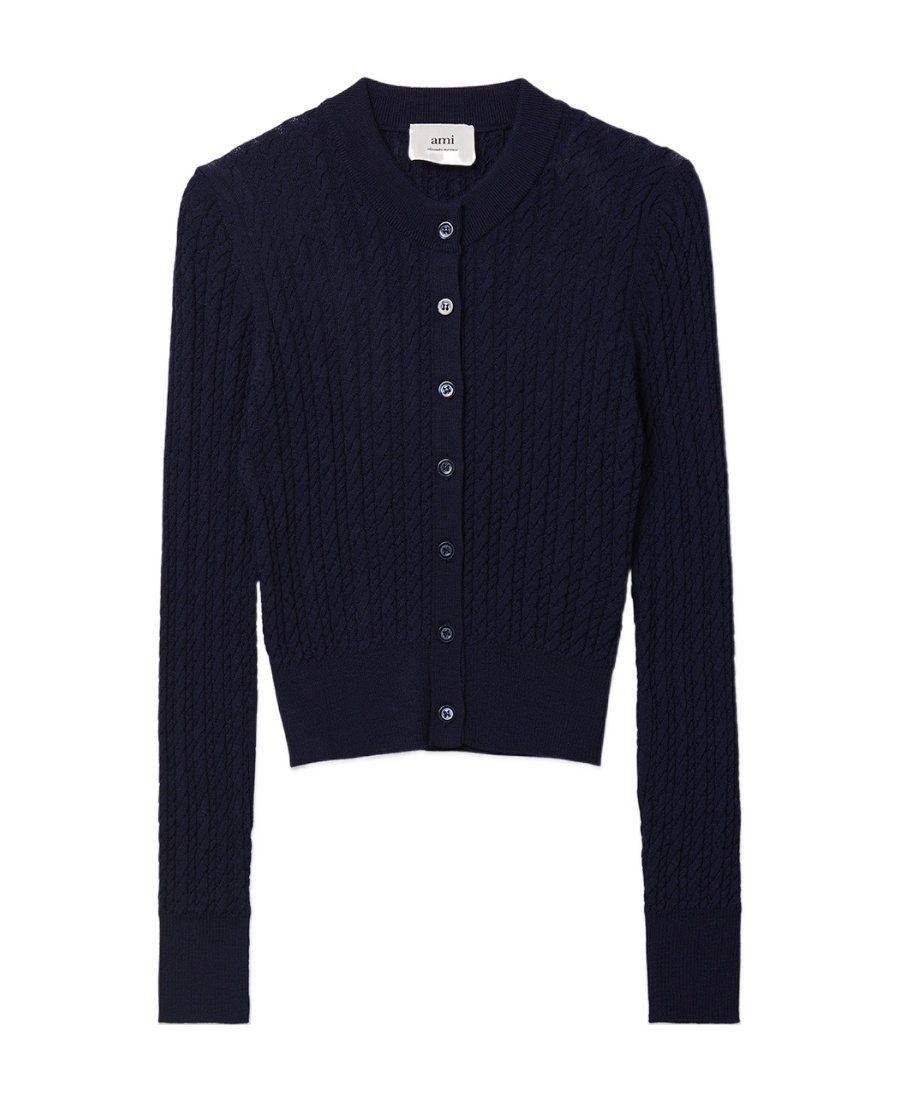 Ami Alexandre Mattiussi Long-sleeved Sweater In Black