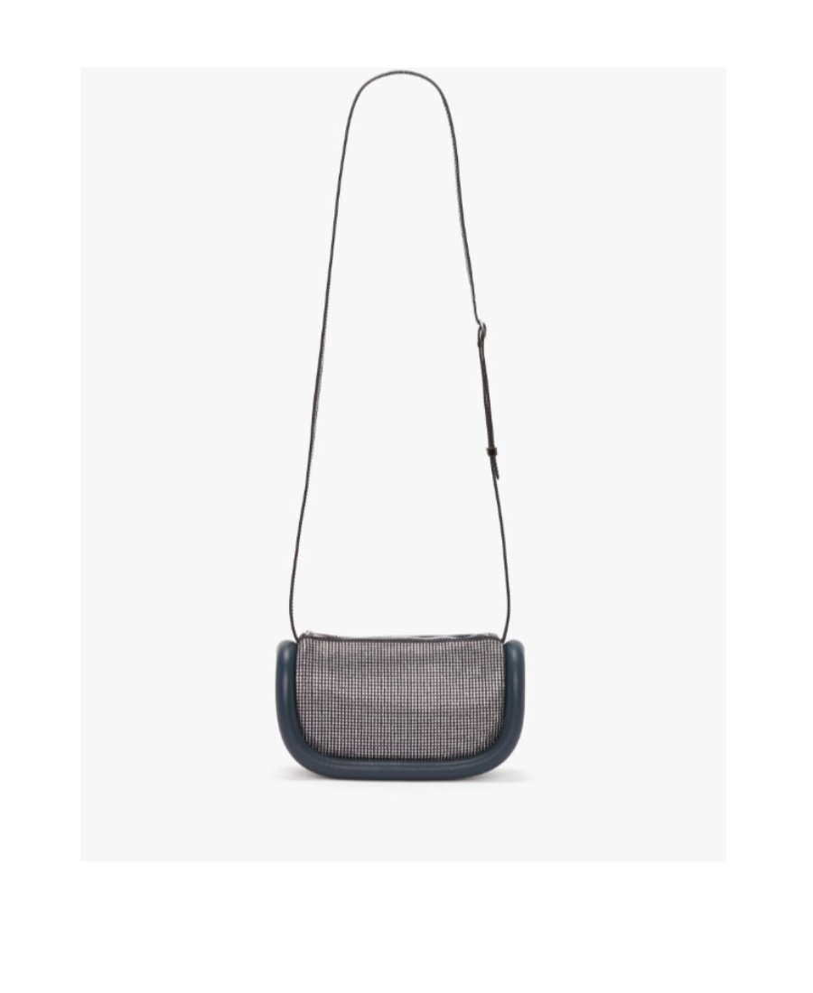 Jw Anderson Crystal-embellished Bumper-15 Crossbody Bag In Gray