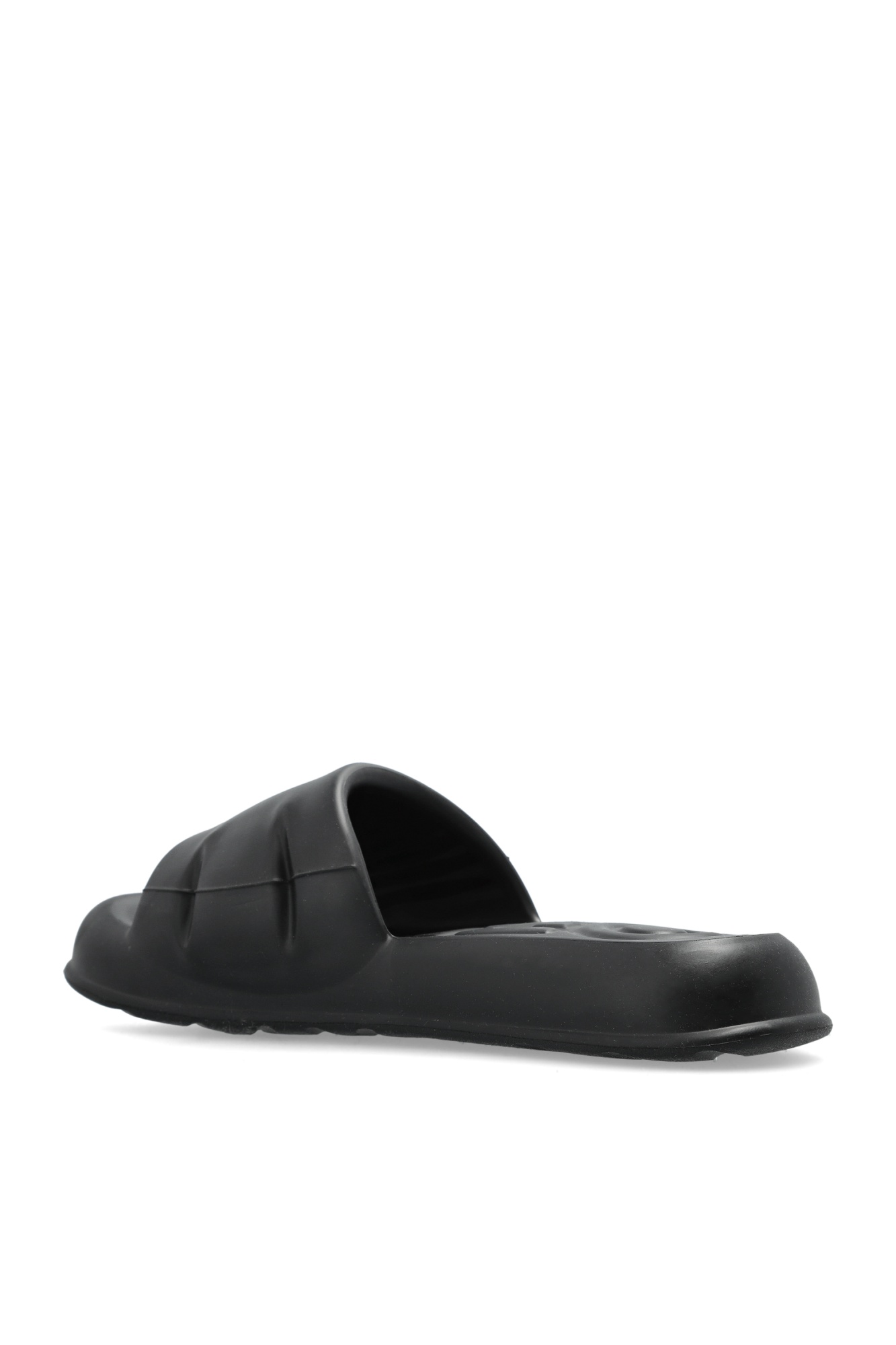 Kenzo Round Head Slippers In Black