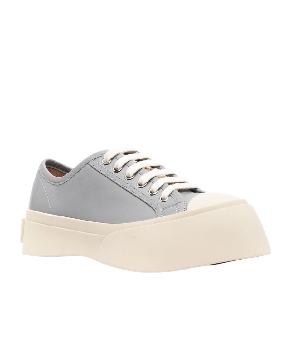 Shop Marni Logo Patch Platform Pablo Sneakers In Nude