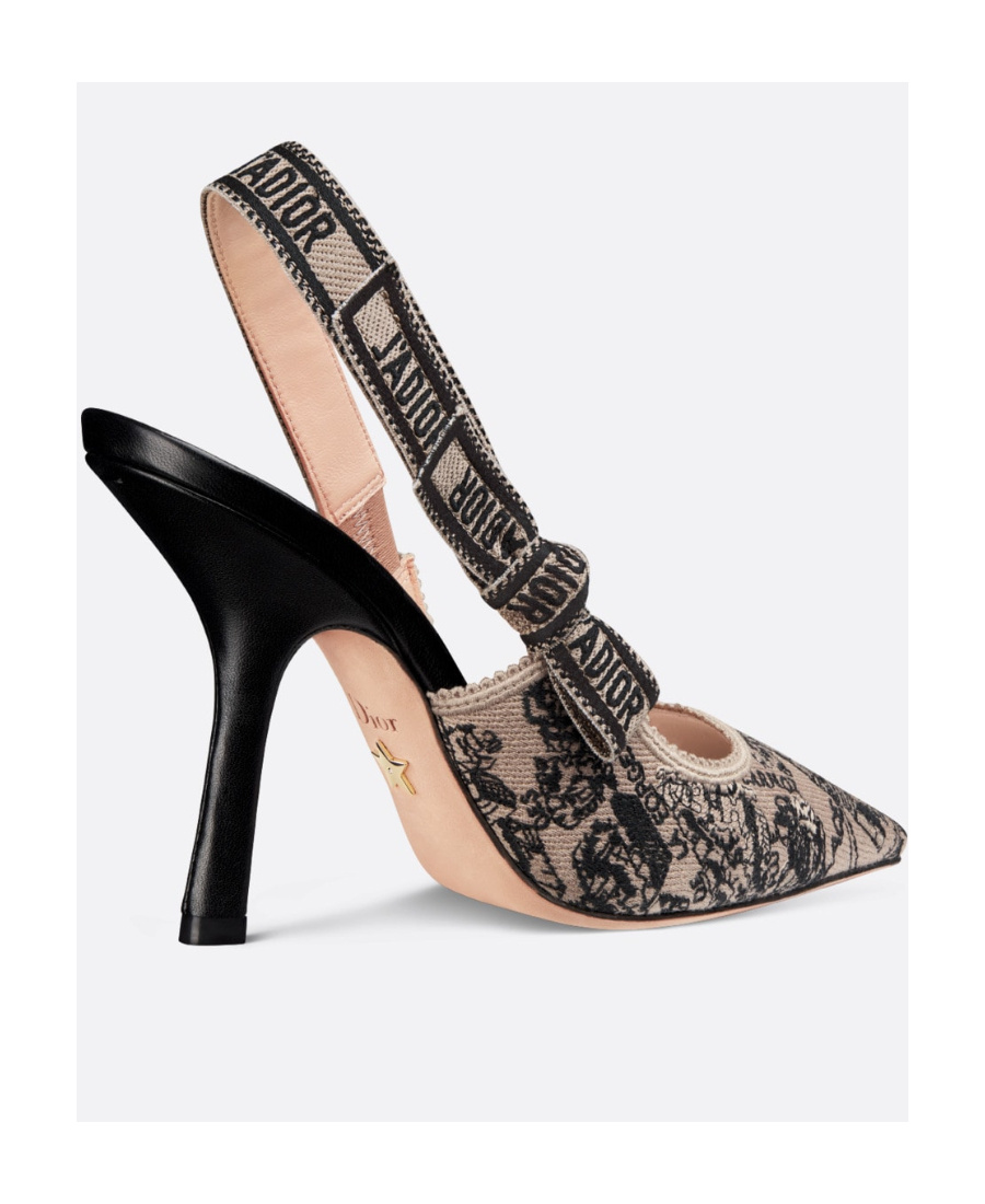 Dior Pointed Slack-heeled Heels In Black