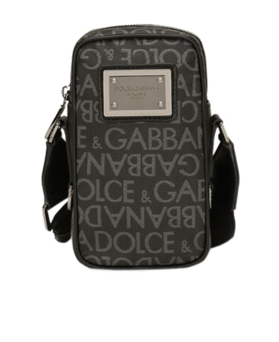 Dolce & Gabbana Logo-print Messenger Bag In Black