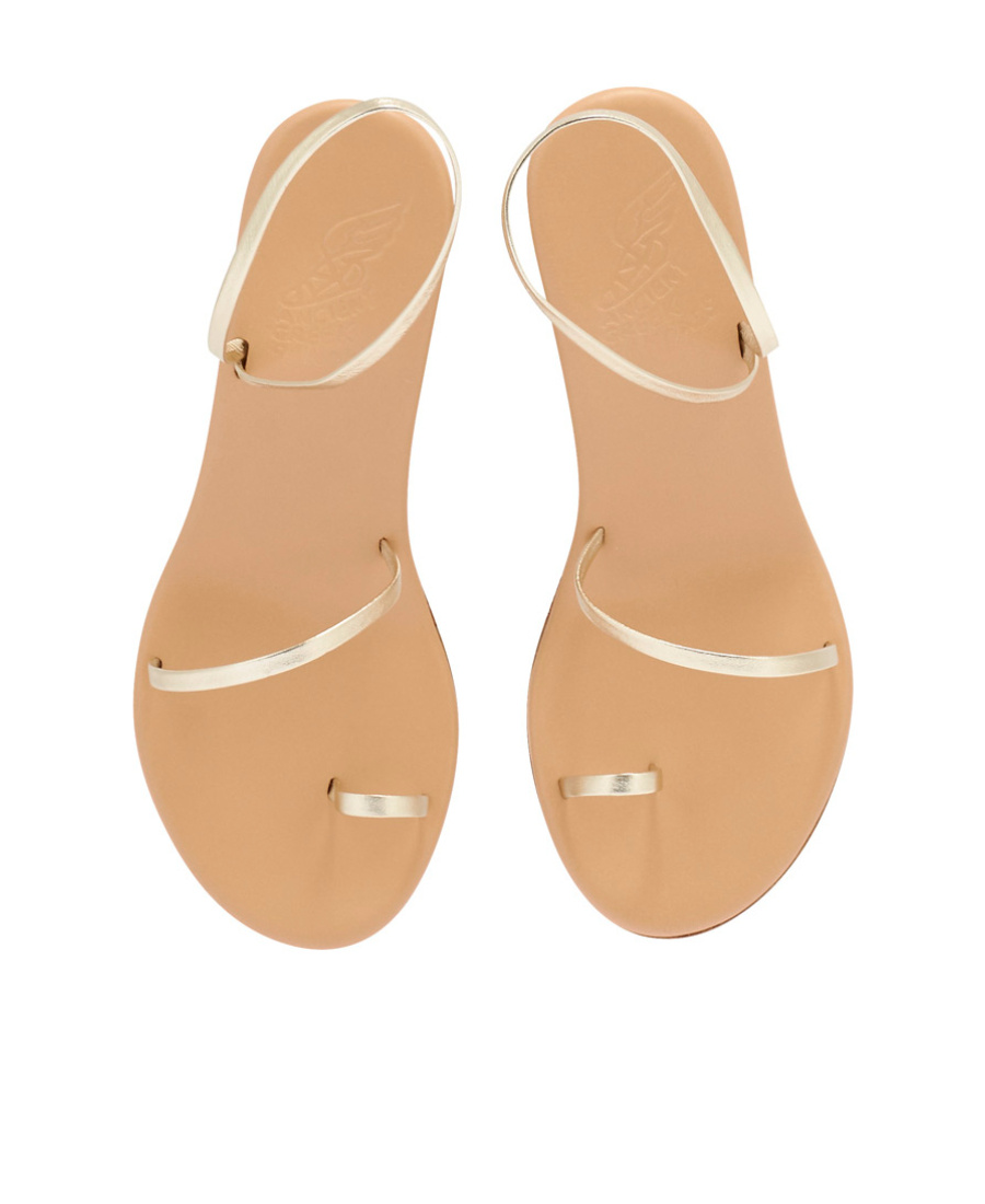 ANCIENT GREEK SANDALS HIGH HEEL SANDALS WITH SLOPING HEELS 