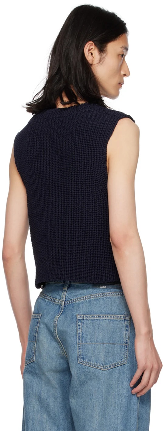 Our Legacy Chunky Ribbed-knit Vest In Black