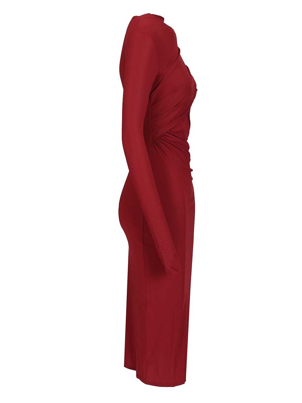 Amazuìn Francis Midi Dress Dresses Bordeaux In Red
