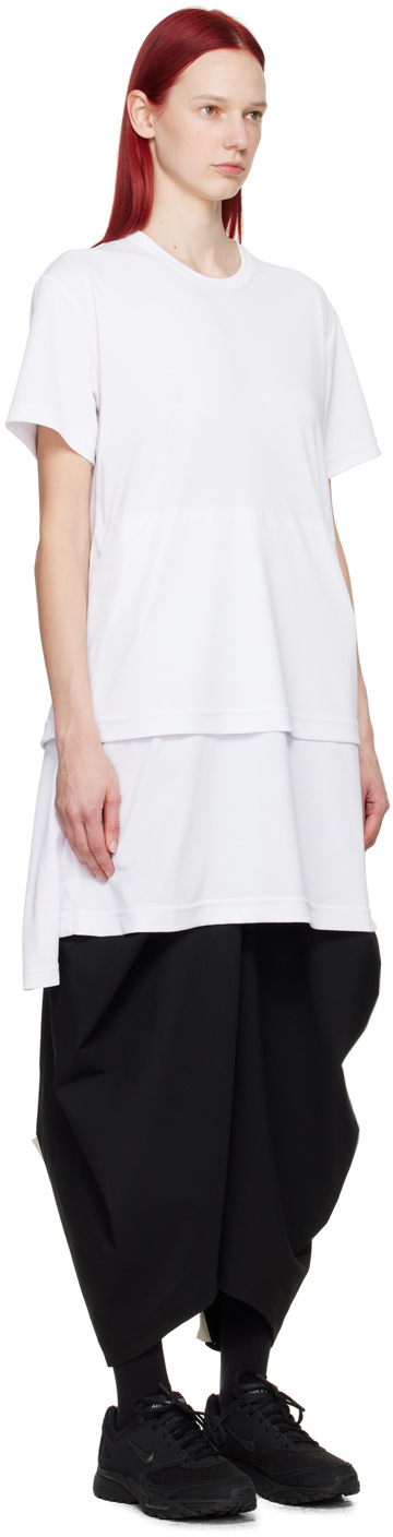 COMME DES GARÇONS LAMINATED ROUND NECK DRESS 