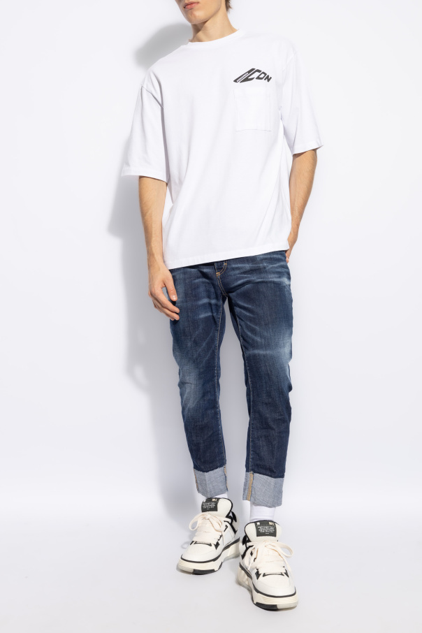 Dsquared2 Loose Fit T-shirt In White