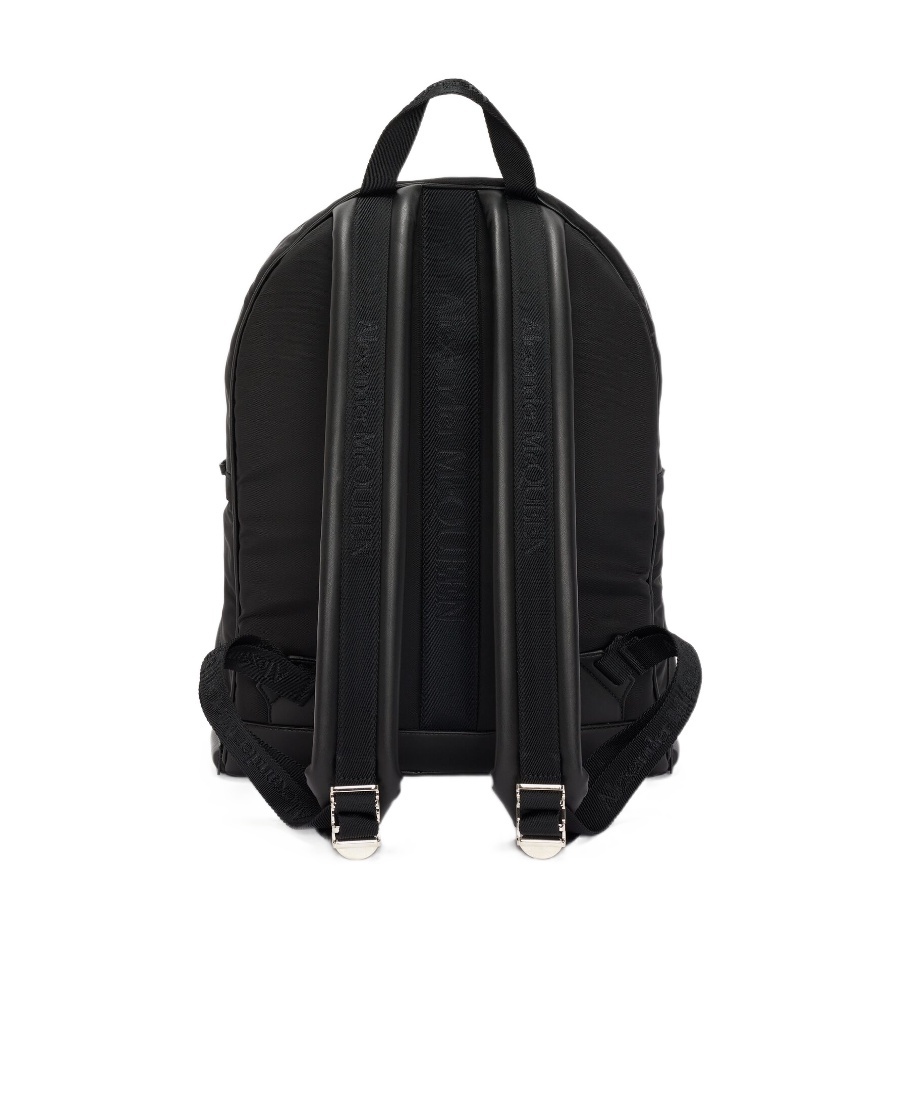 Alexander Mcqueen The Harness Logo Backpack In Black