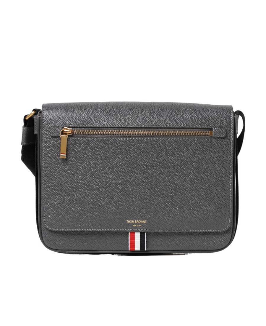 Thom Browne Reporter Crossbody Bag In Gray