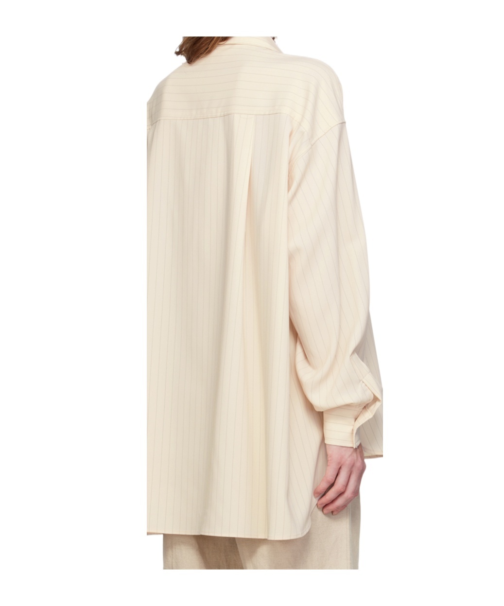 THE FRANKIE SHOP GEORGIA PINSTRIPED LONG-SLEEVE SHIRT