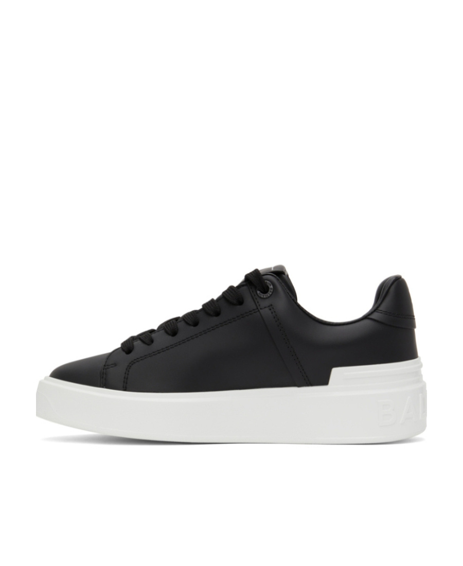 BALMAIN B-COURT TRAINERS IN CALFSKIN