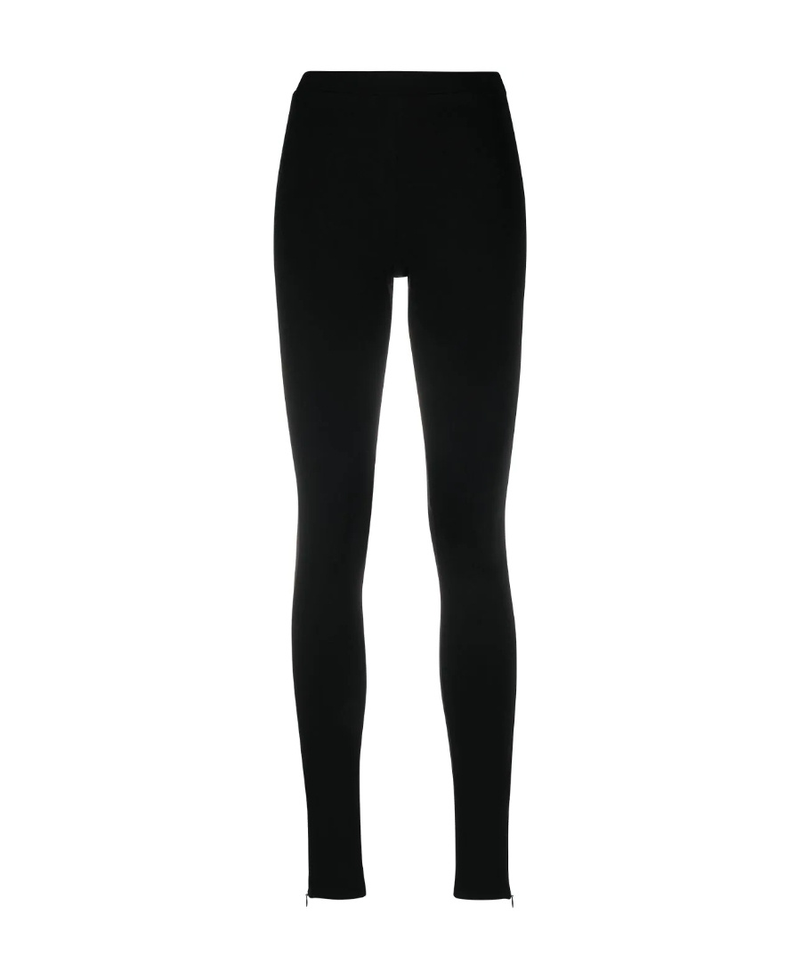 Totême Toteme Leggings With Zip Cuffs In Black