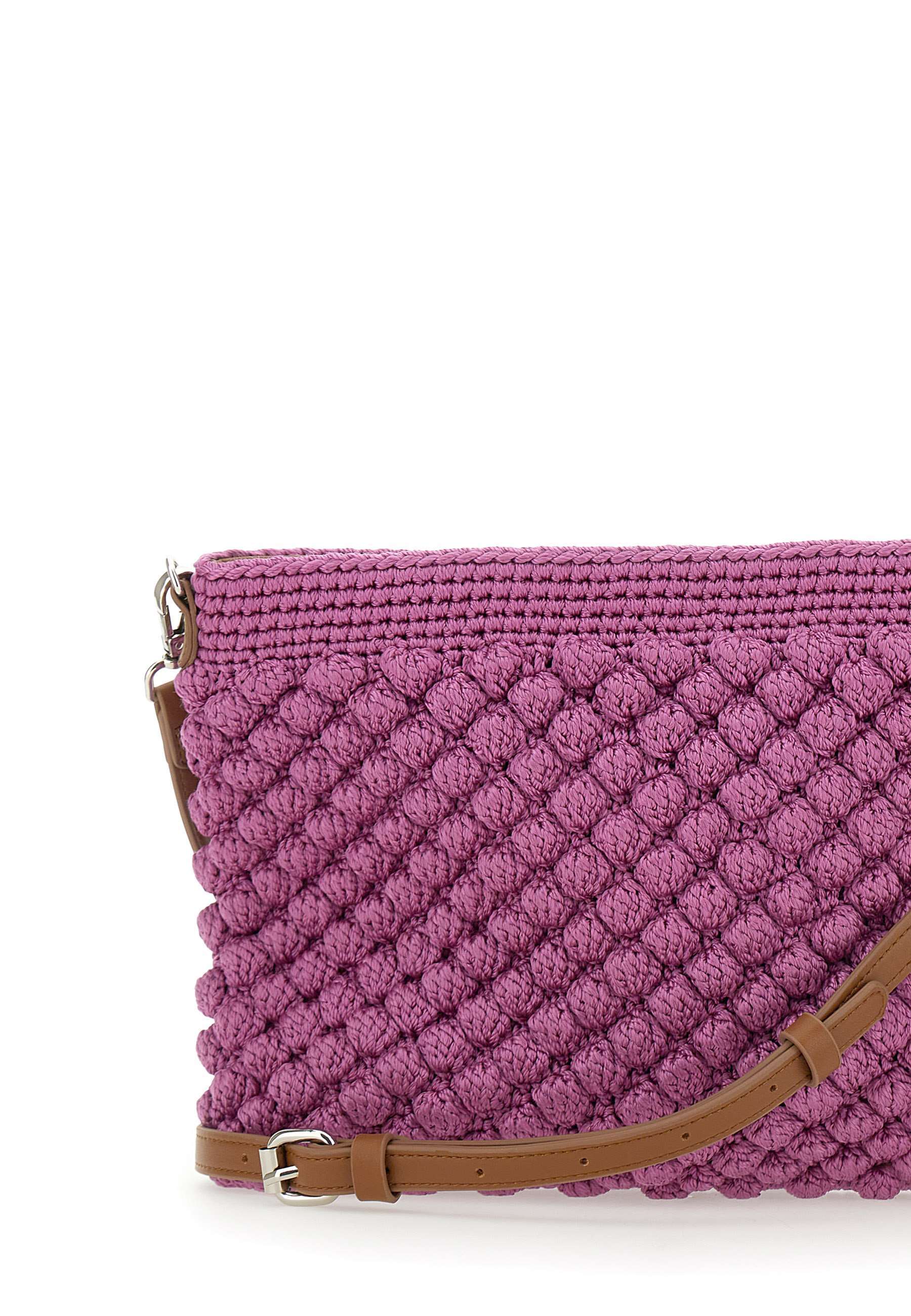 Gianni Chiarini Knitted Shoulder Bag In Pink