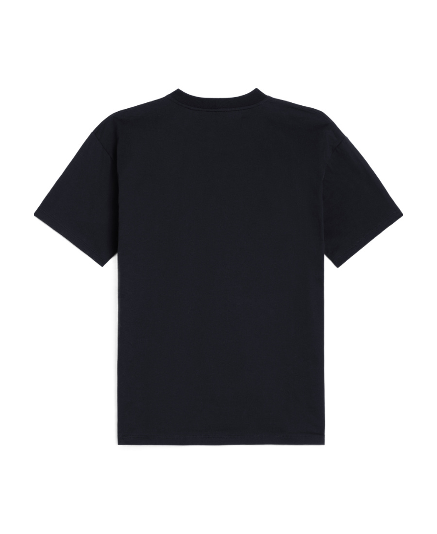 Celine T-shirt With Round Neck And Short Sleeves In Black