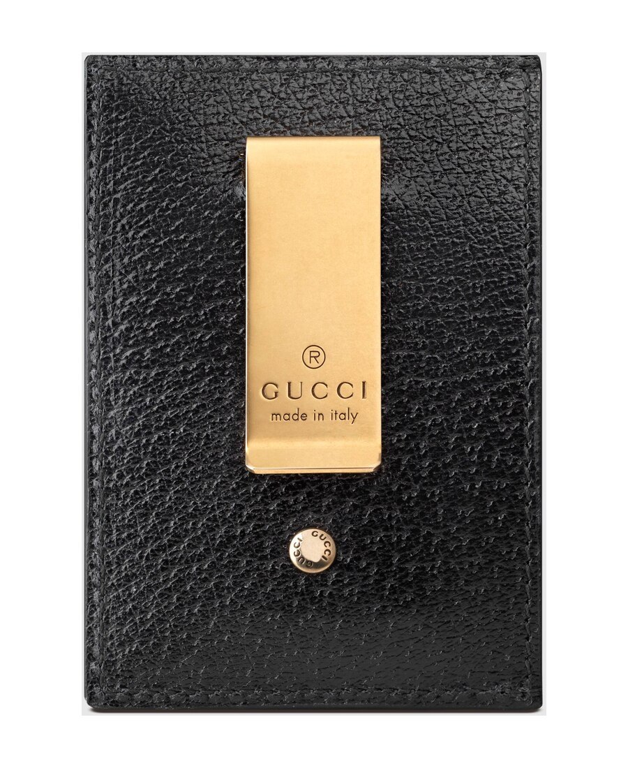 Gucci Gg Marmont Money-clip Wallet In Black