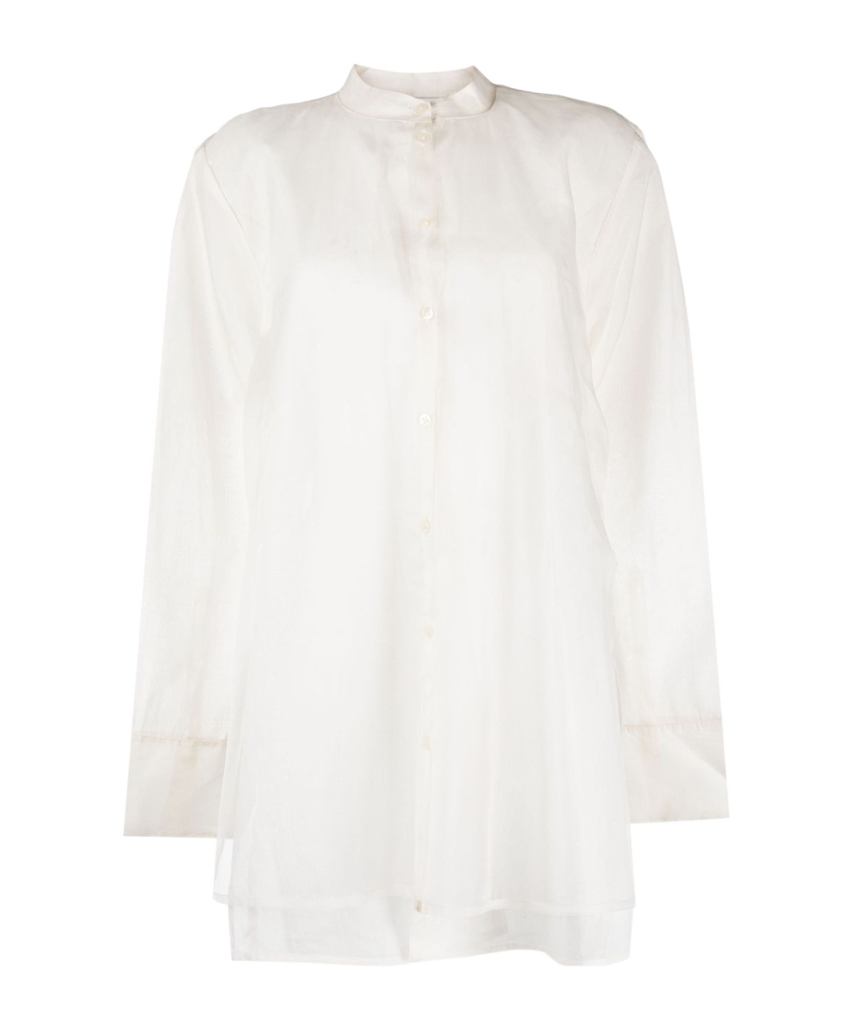 Rohe Róhe Double Layered Organza Top In White