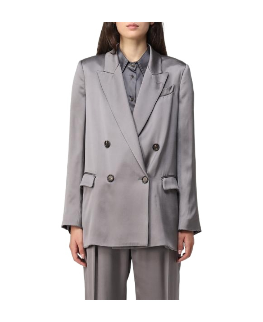 BRUNELLO CUCINELLI DOUBLE-BREASTED SUIT JACKET