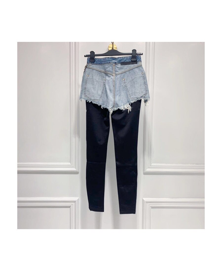 Ben Taverniti Unravel Project Woman Denim Shorts Blue Size 27 Cotton In Black