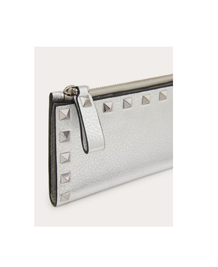 Valentino Rockstud Garavani Rockstud French Wallet In White