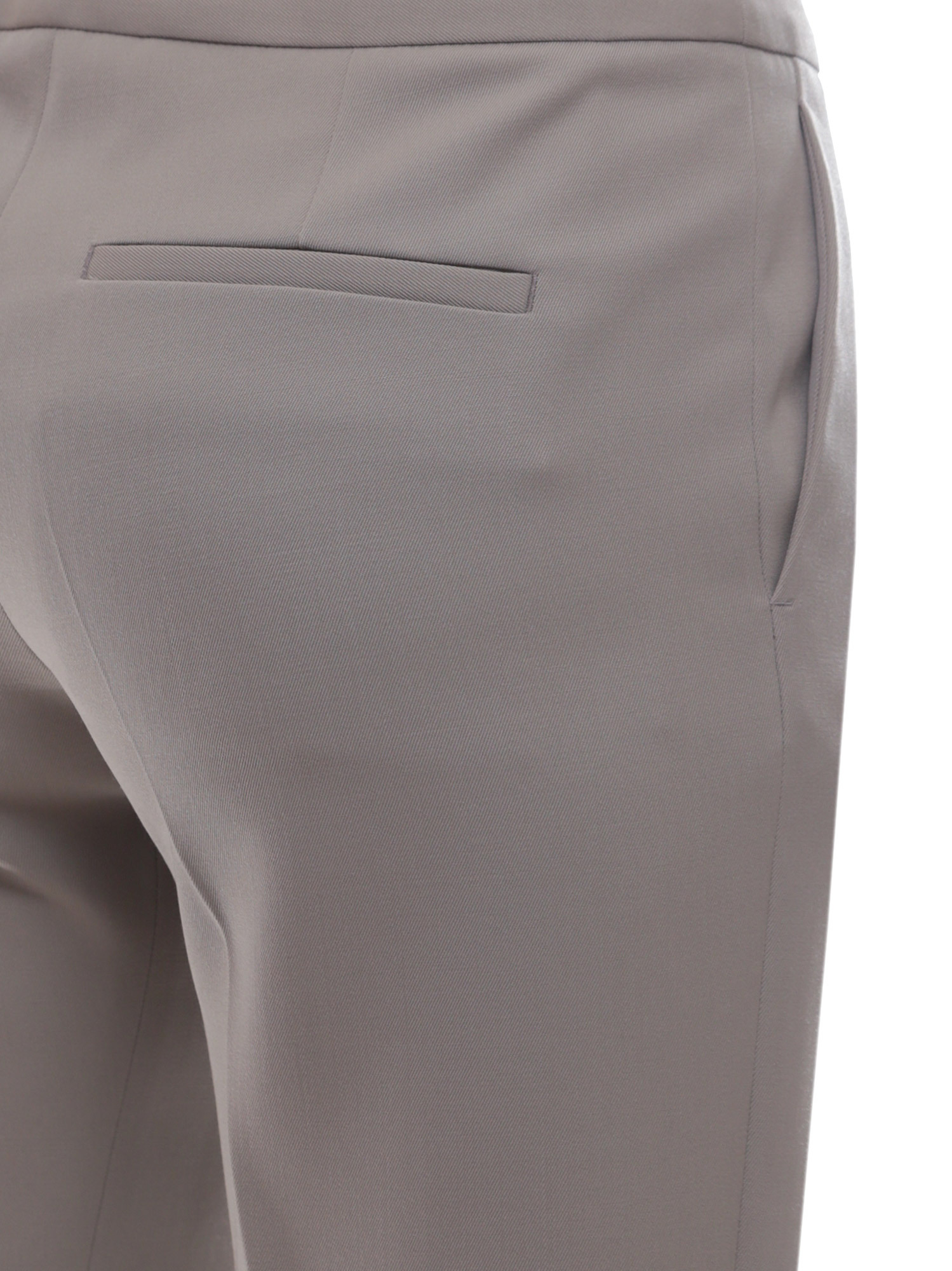 Shop Jil Sander Mid-rise Flared Tailored Trousers In Gray