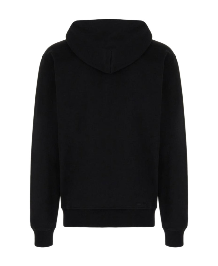 Valentino Cotton Sweatshirt With Vlogo Signature Patch In Black