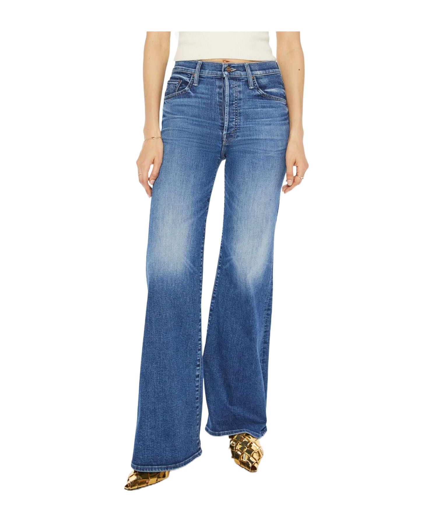 Mother Belt-loop Jeans In Blue