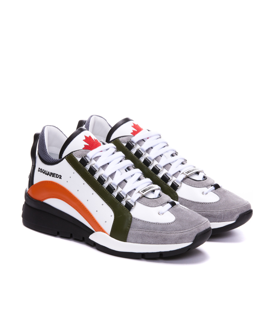 Dsquared2 Legendary Panelled Sneakers In White