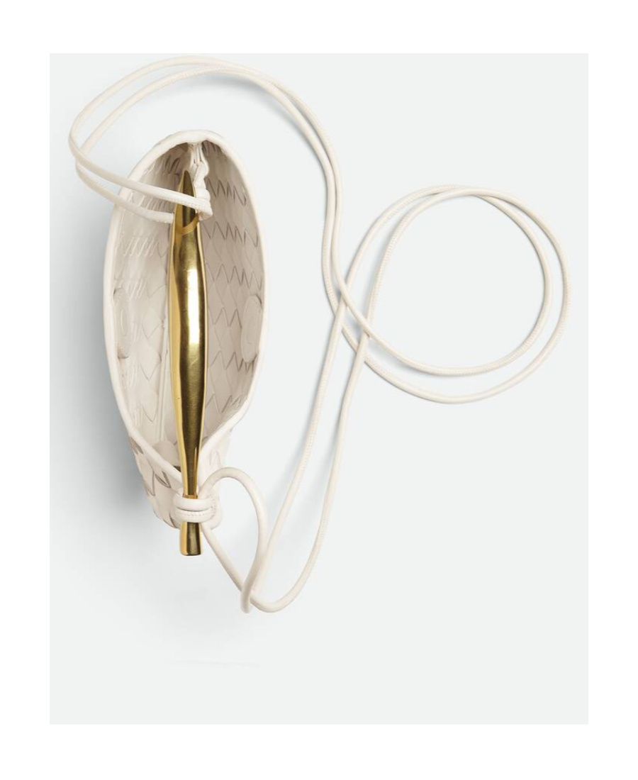 Bottega Veneta Mini Sardine Intrecciato Top-handle Bag In White