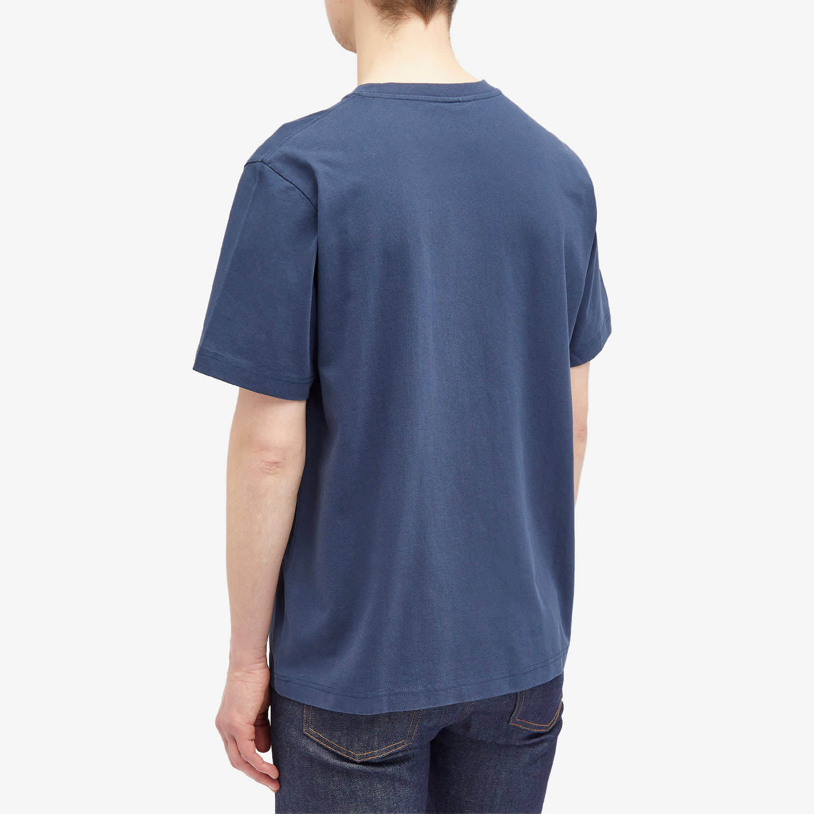 Maison Kitsuné Bold Fox Head Cotton T-shirt In Blue