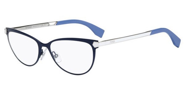Fendi Logo Detail Flat Lens In Blue