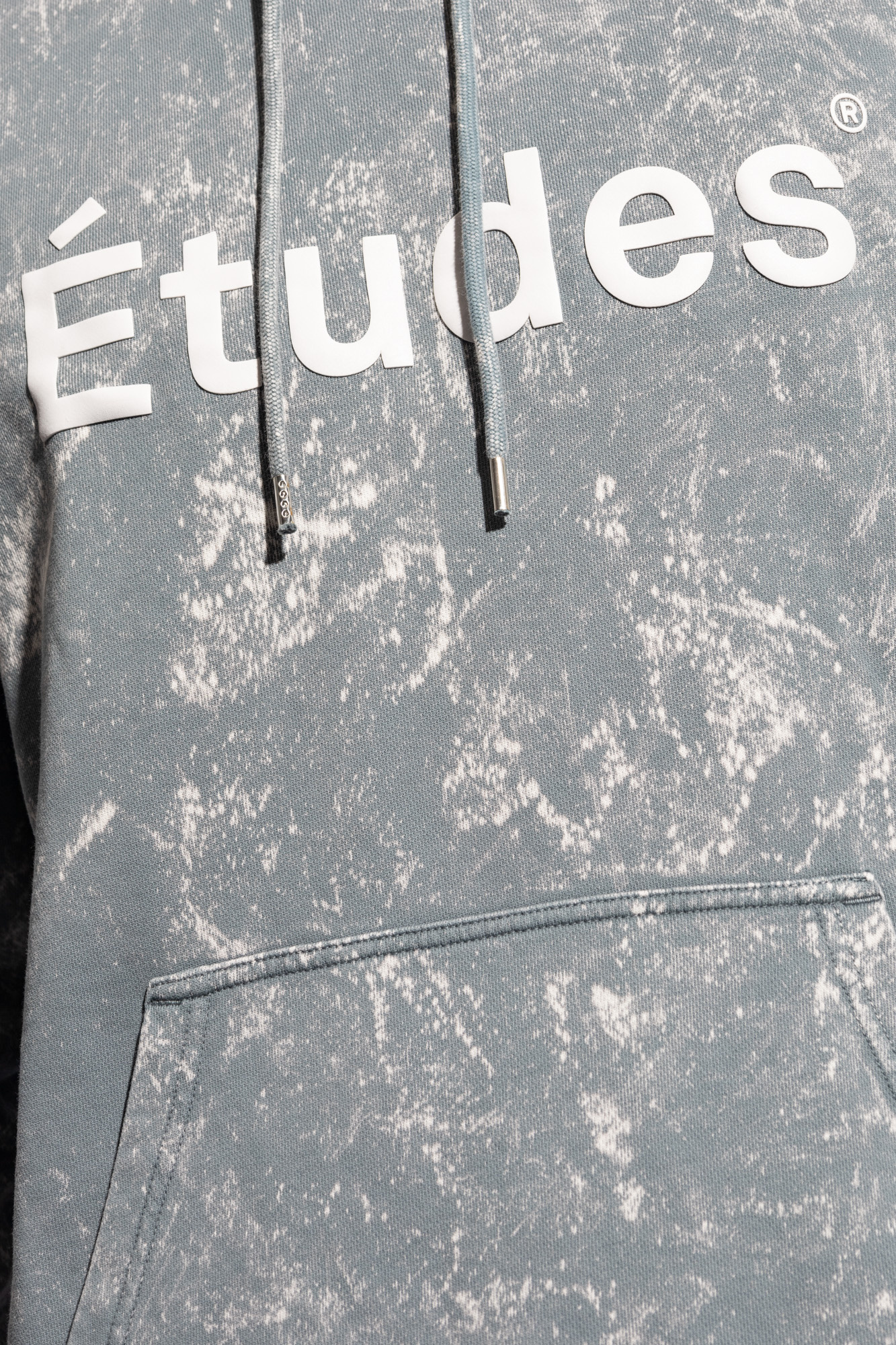 Etudes Studio Etudes Logo Print Hooded Sweater In Gray