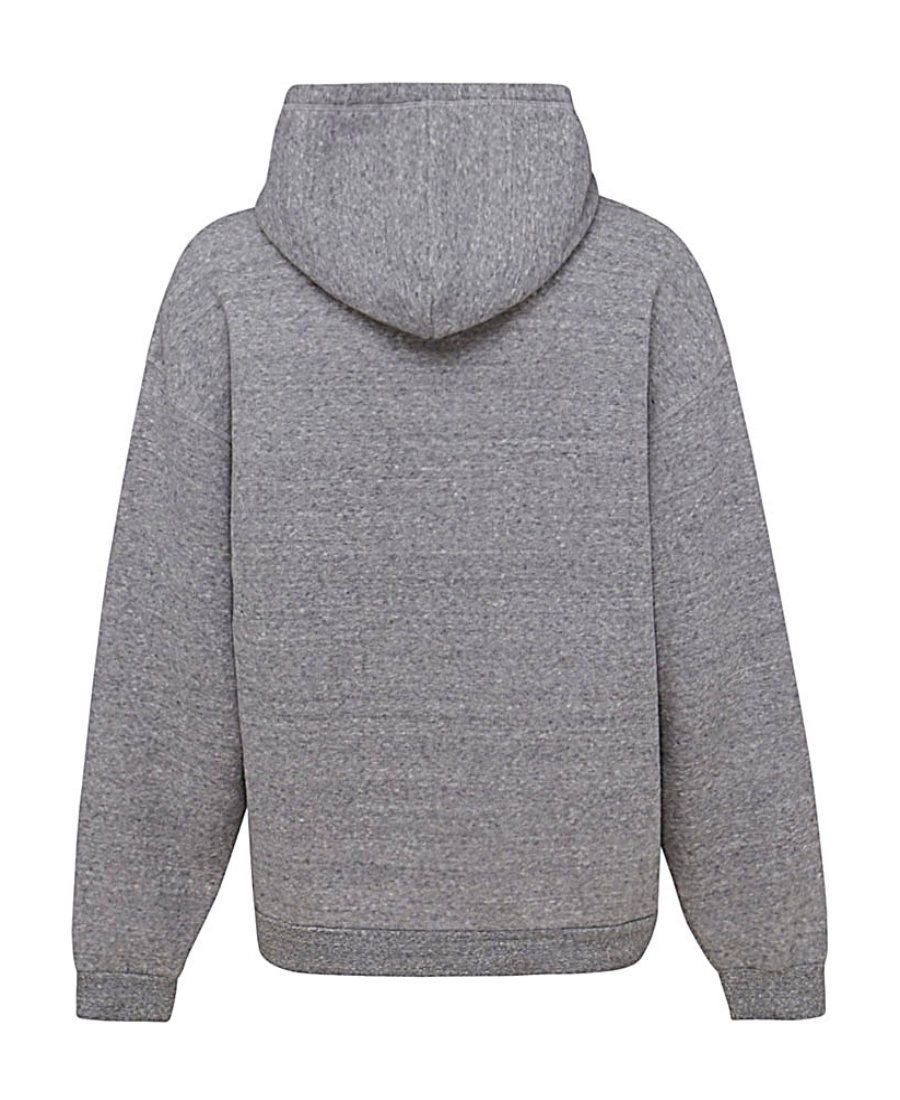 Dsquared2 Graphic-print Cotton Hoodie In Gray