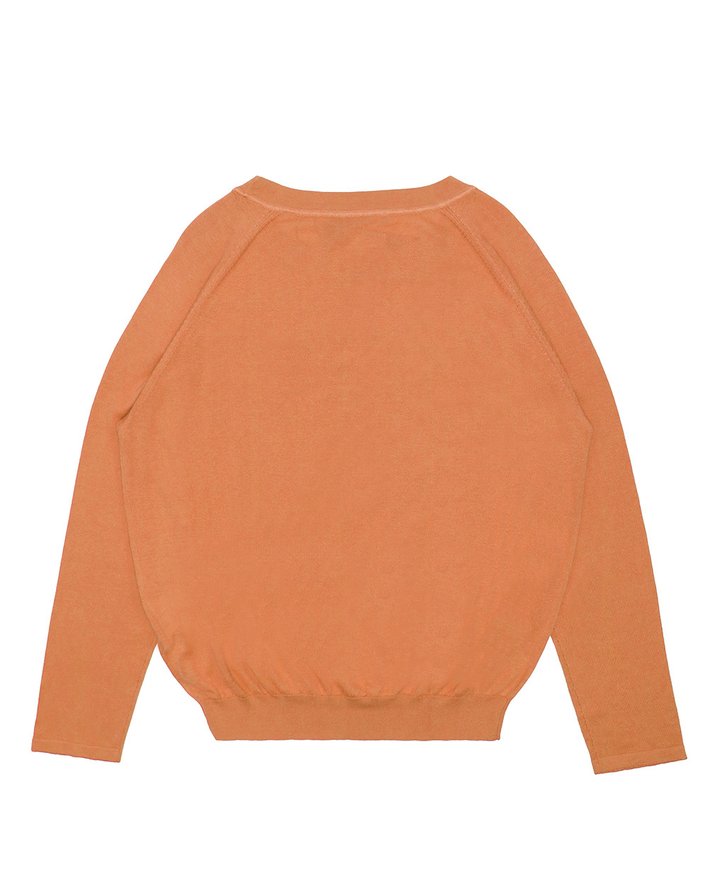 Weekend Max Mara Round Collar Long Sleeve Sweater In Orange
