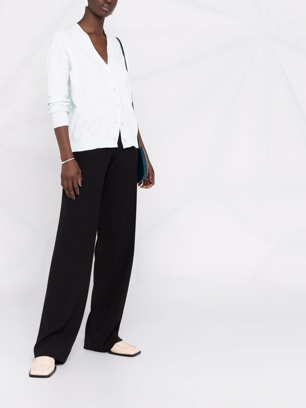 Jil Sander V-neck Cardigan In White