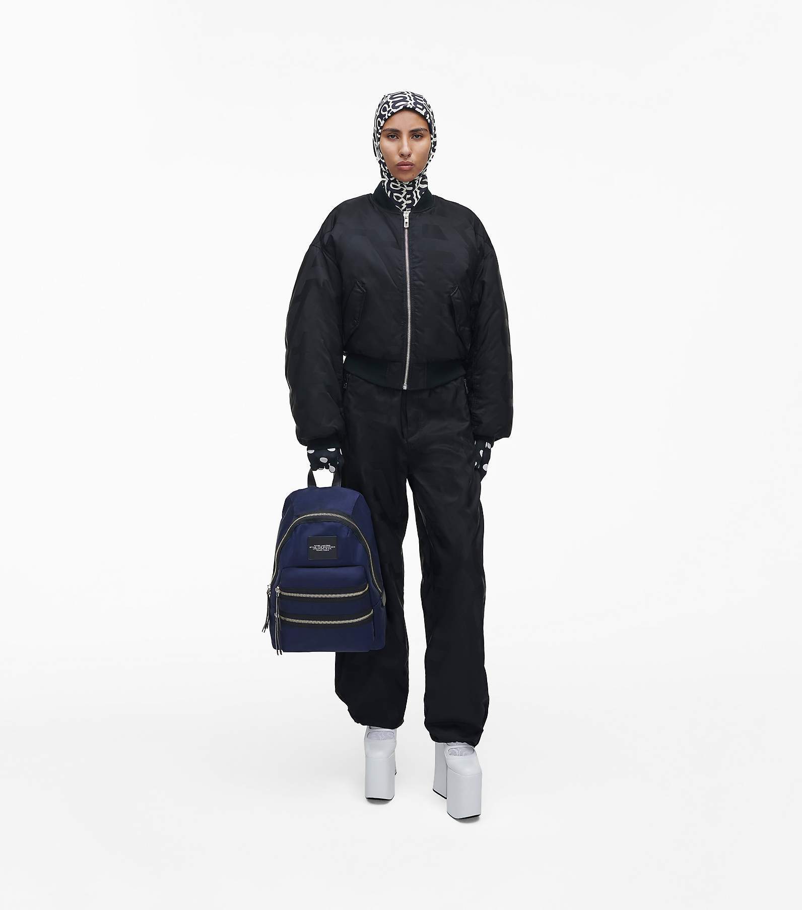 Marc Jacobs The Large Biker Backpack In Blue