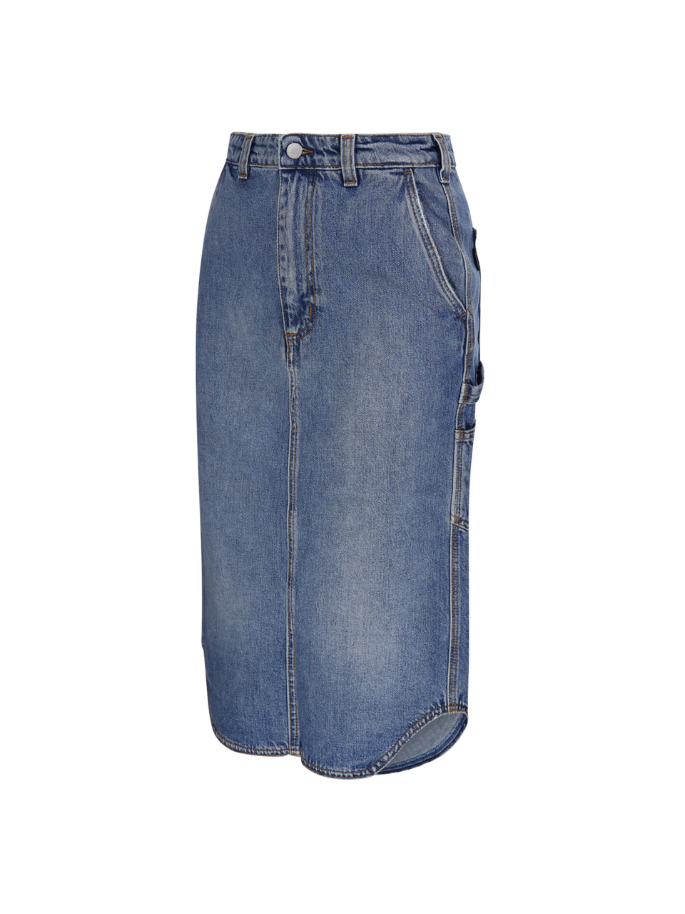 Haikure Denim Piper Midi Skirt