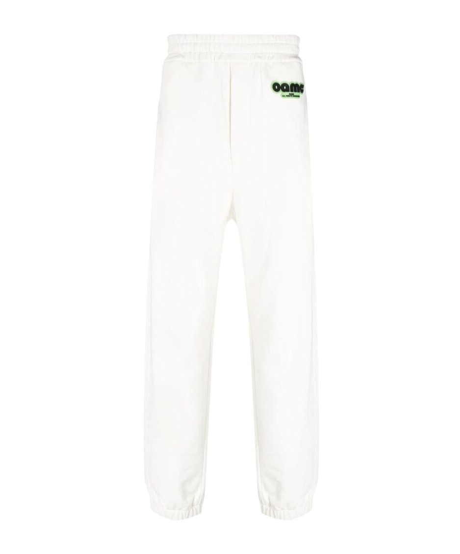 Oamc Logo-patch Jersey Track Pant In White