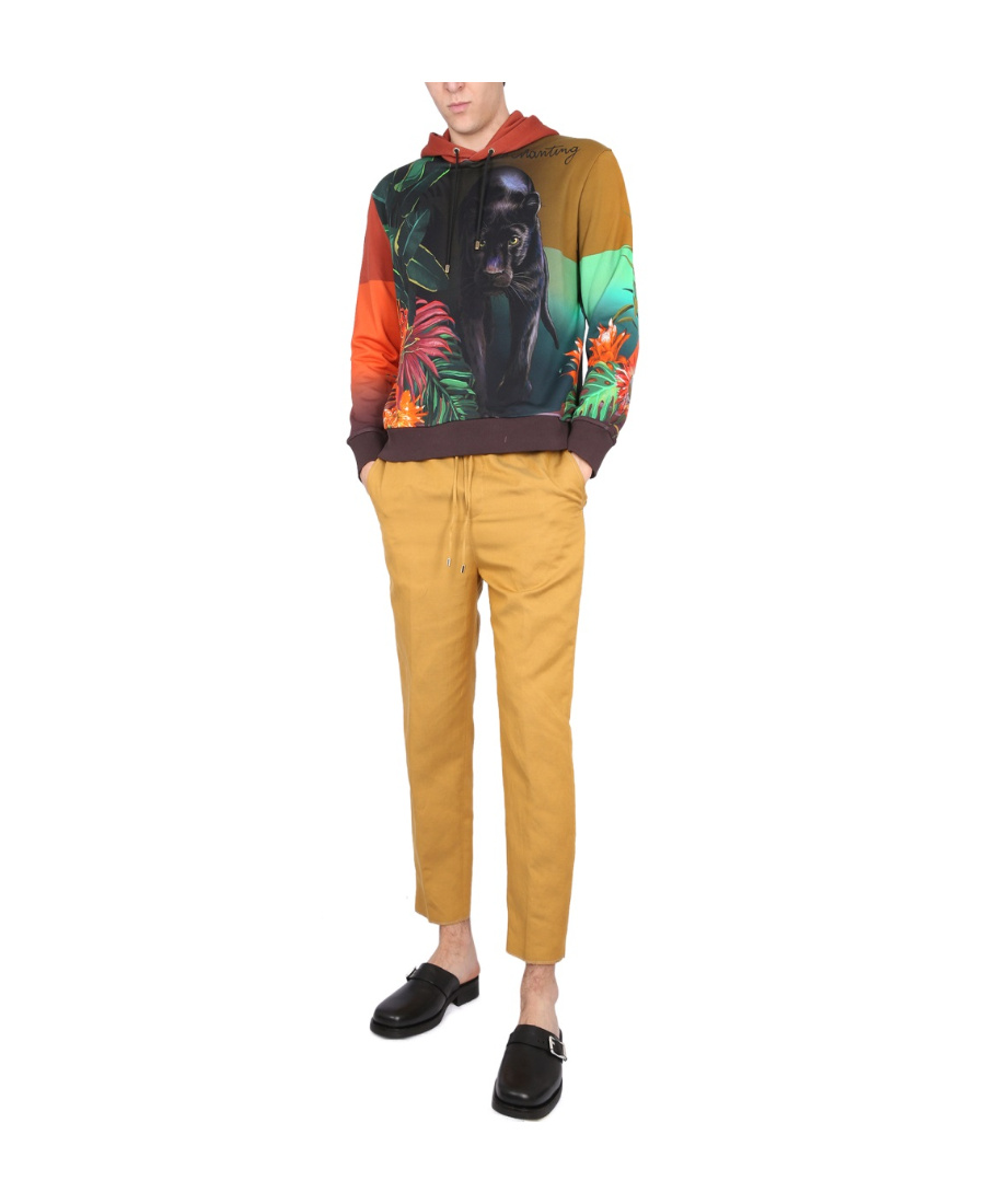 ETRO DRAWSTRING-WAIST CROPPED TROUSERS