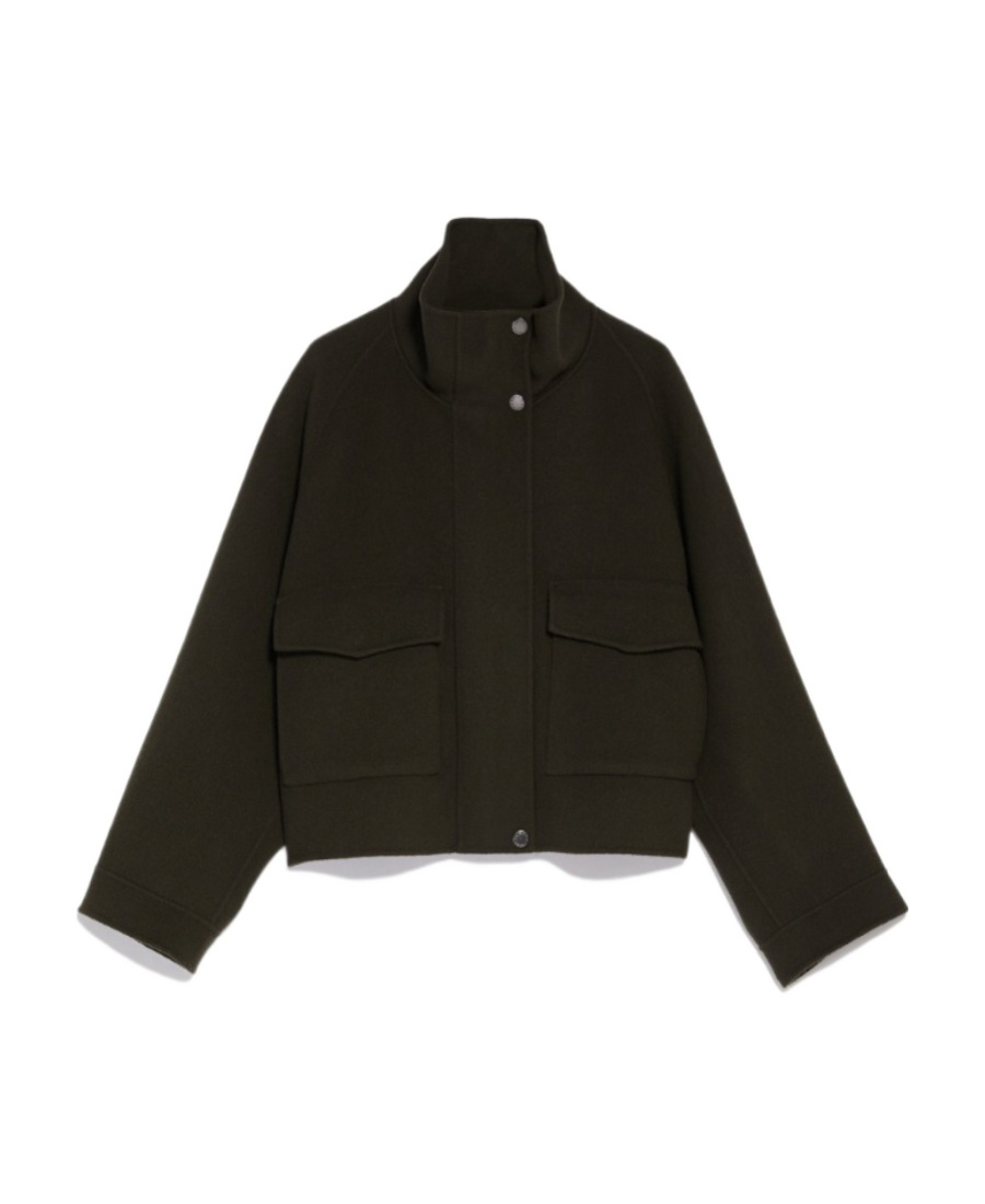Weekend Max Mara Yais Wool Jacket In Green