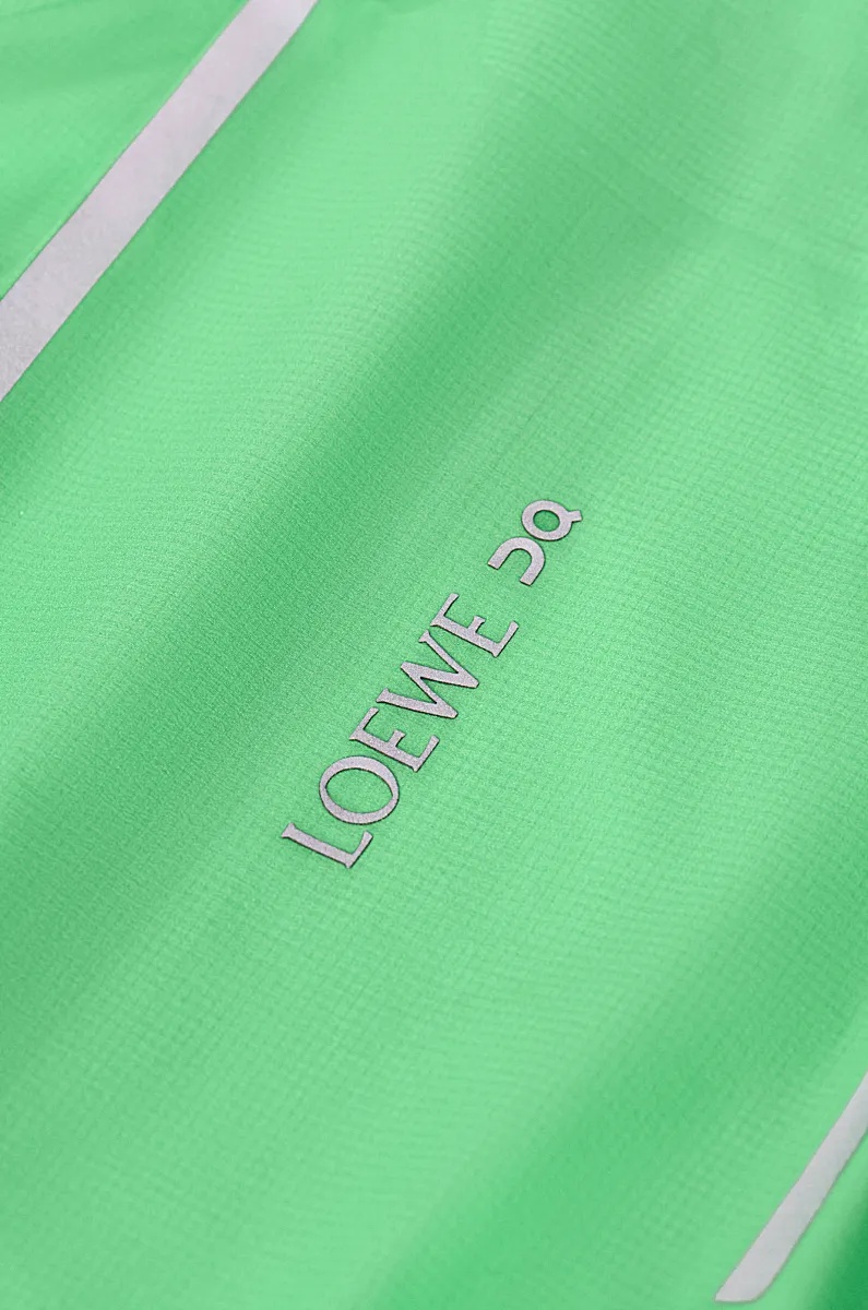 Loewe Ultra Jacket In Technical Shell In Green