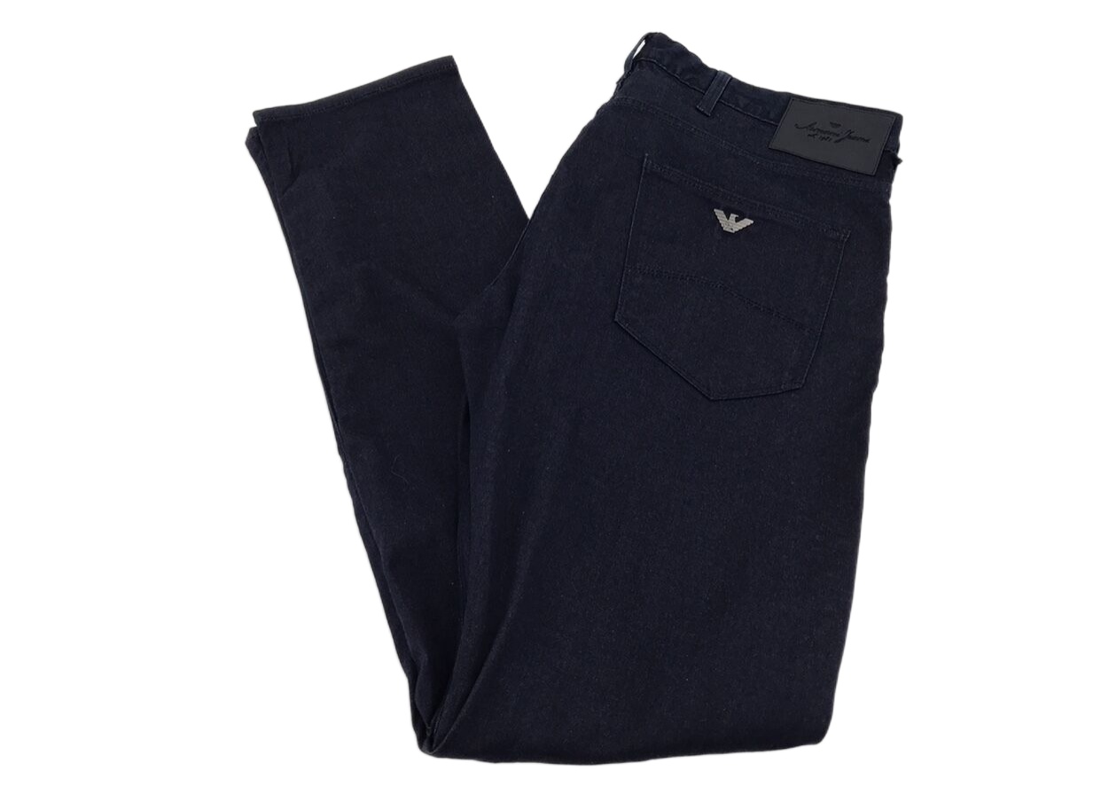 Armani Jeans Logo Details Jeans In Black