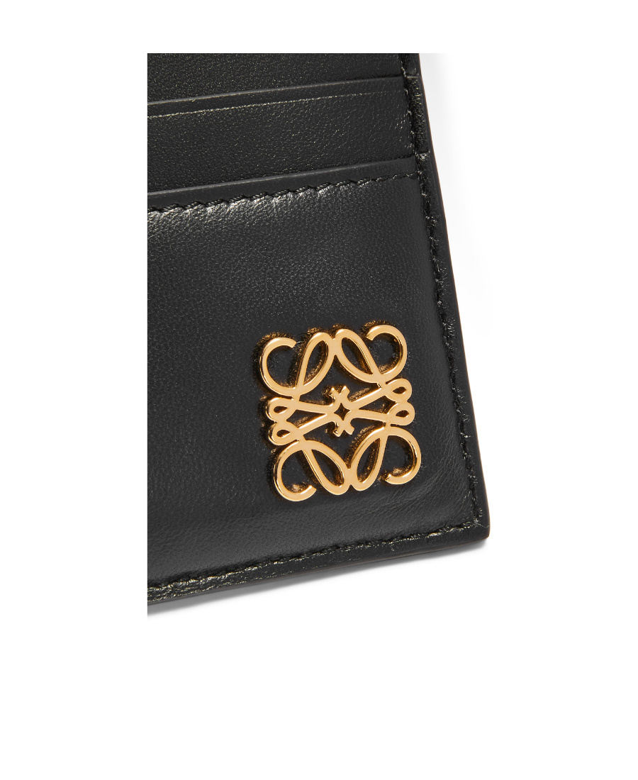 Loewe Puffer Anagram Plain Cardholder In Black