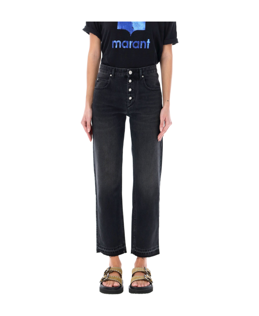 Isabel Marant Étoile Jemina Slim Denim In Black