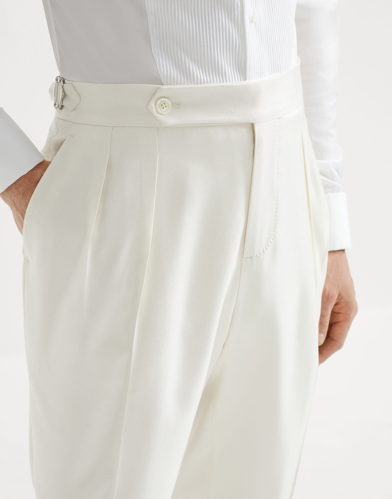 Brunello Cucinelli Pleat-detail Tuxedo Trousers