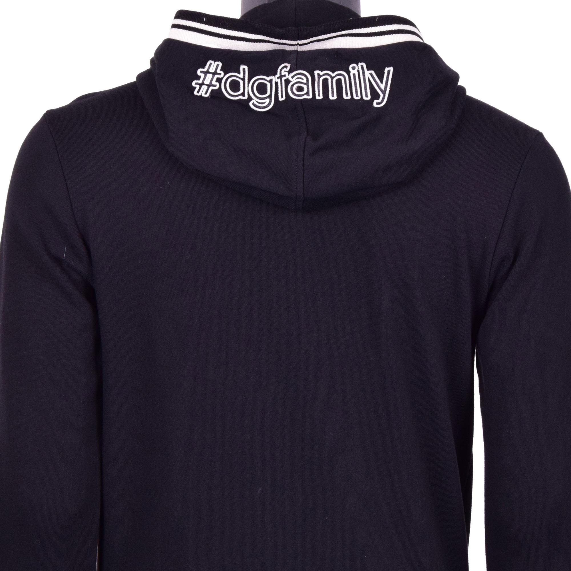 Dolce & Gabbana Hooded Casual Jacket In Black