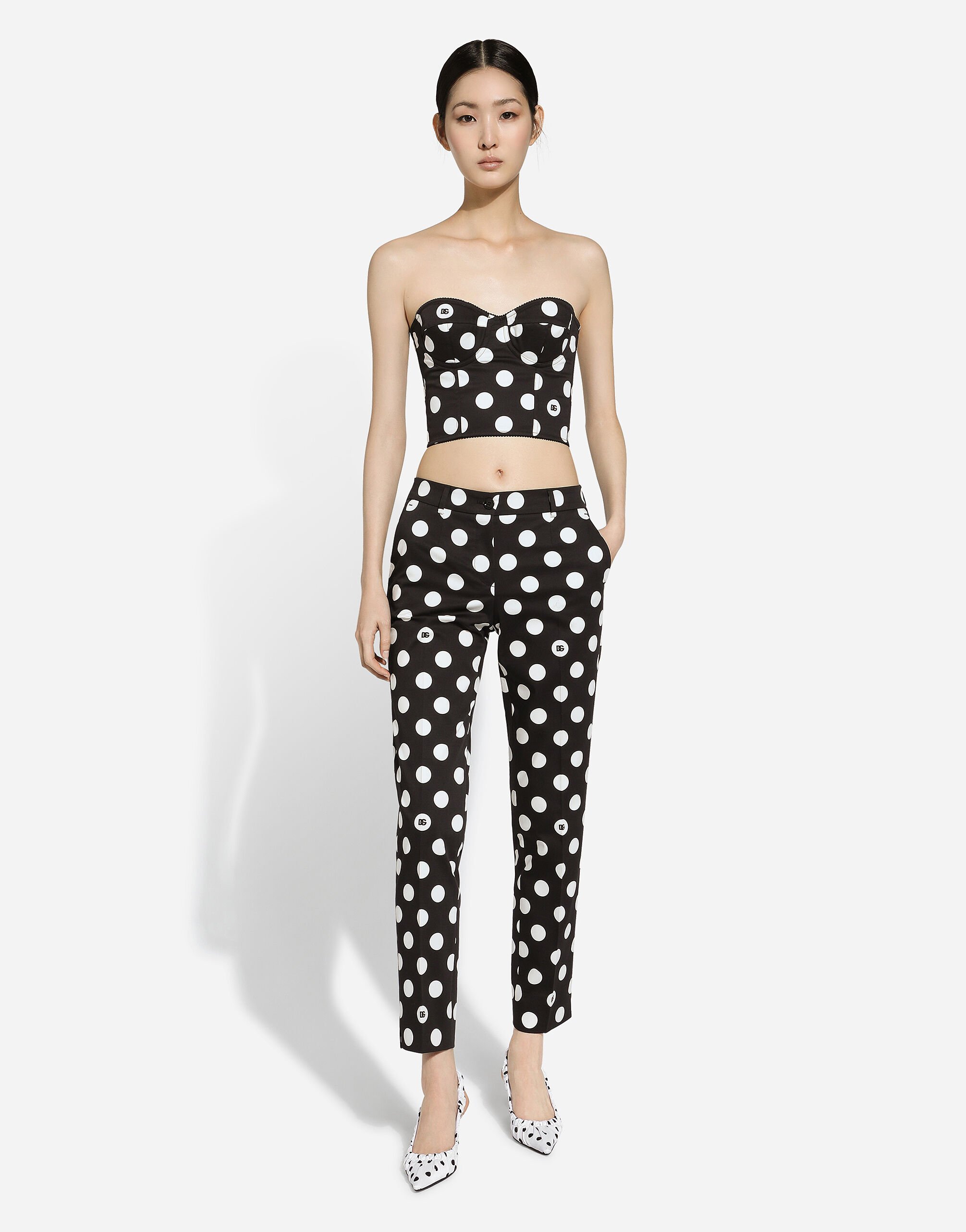 Shop Dolce & Gabbana Mid-rise Straight-leg Trousers In Black