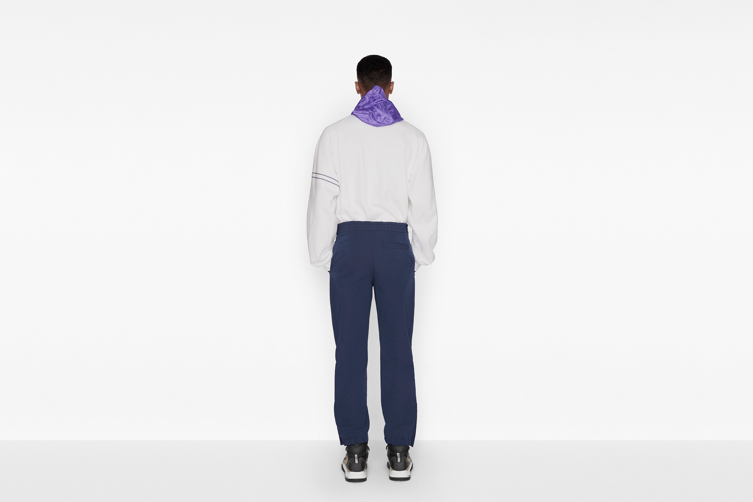 Dior Logo Hooded Sweater In White
